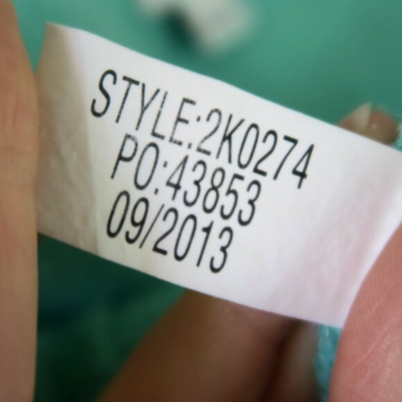 Vineyard Vines XS Aqua Sweater – Beaded Anchor Collar, Cotton, Grand Turk Green - Picture 6 of 7